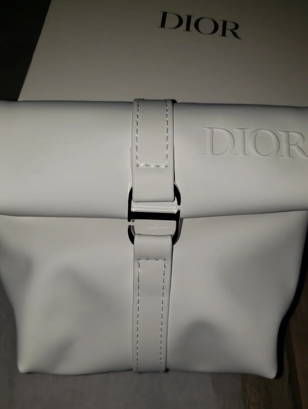 NEW in Box Christian Dior Pouch Trousse Clutch Mini Bag Cosmestic Case White - Picture 3 of 9